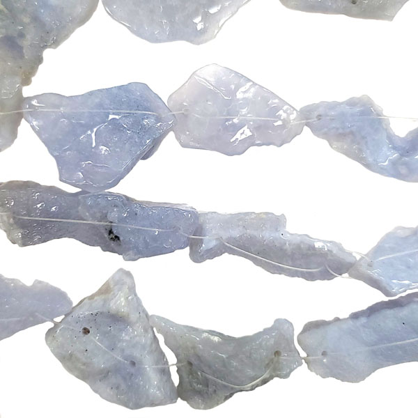 BLUE CHALCEDONY FREE FROM 18X22-35X45MM